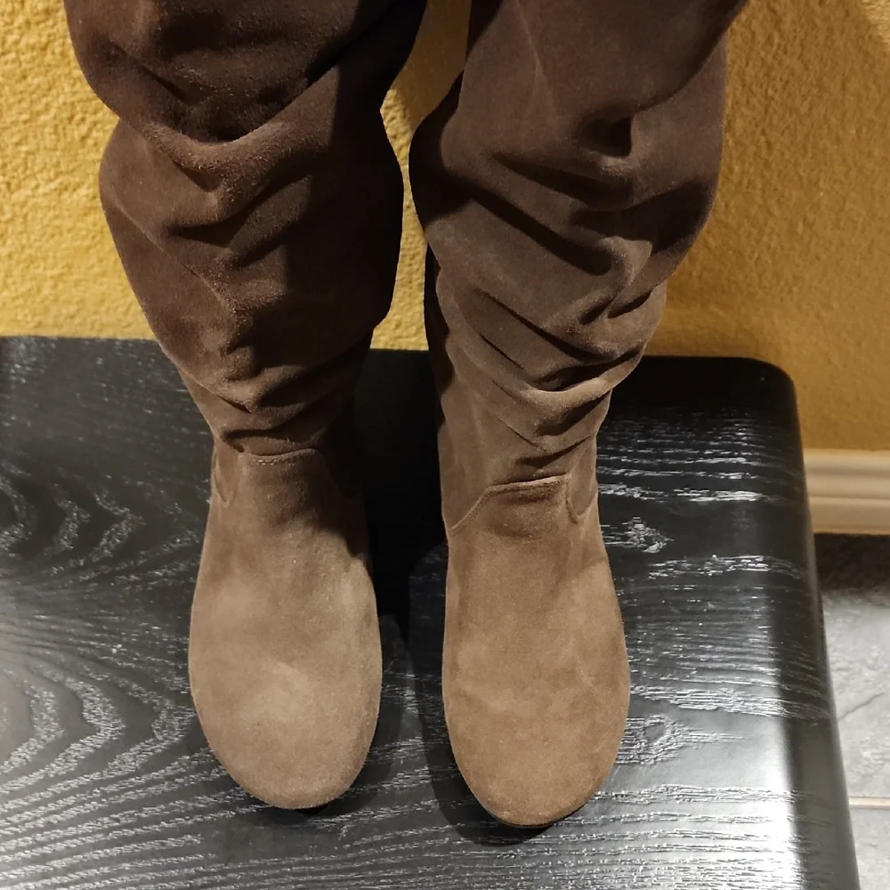 Steve Madden Brown Slouchy Boots - Picture 3 of 10